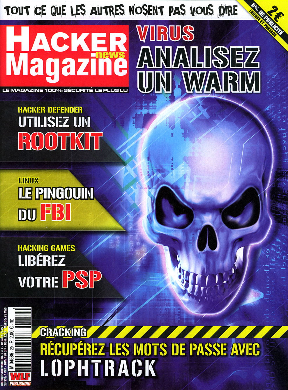 Première page de hackernewsmagazine numero29
