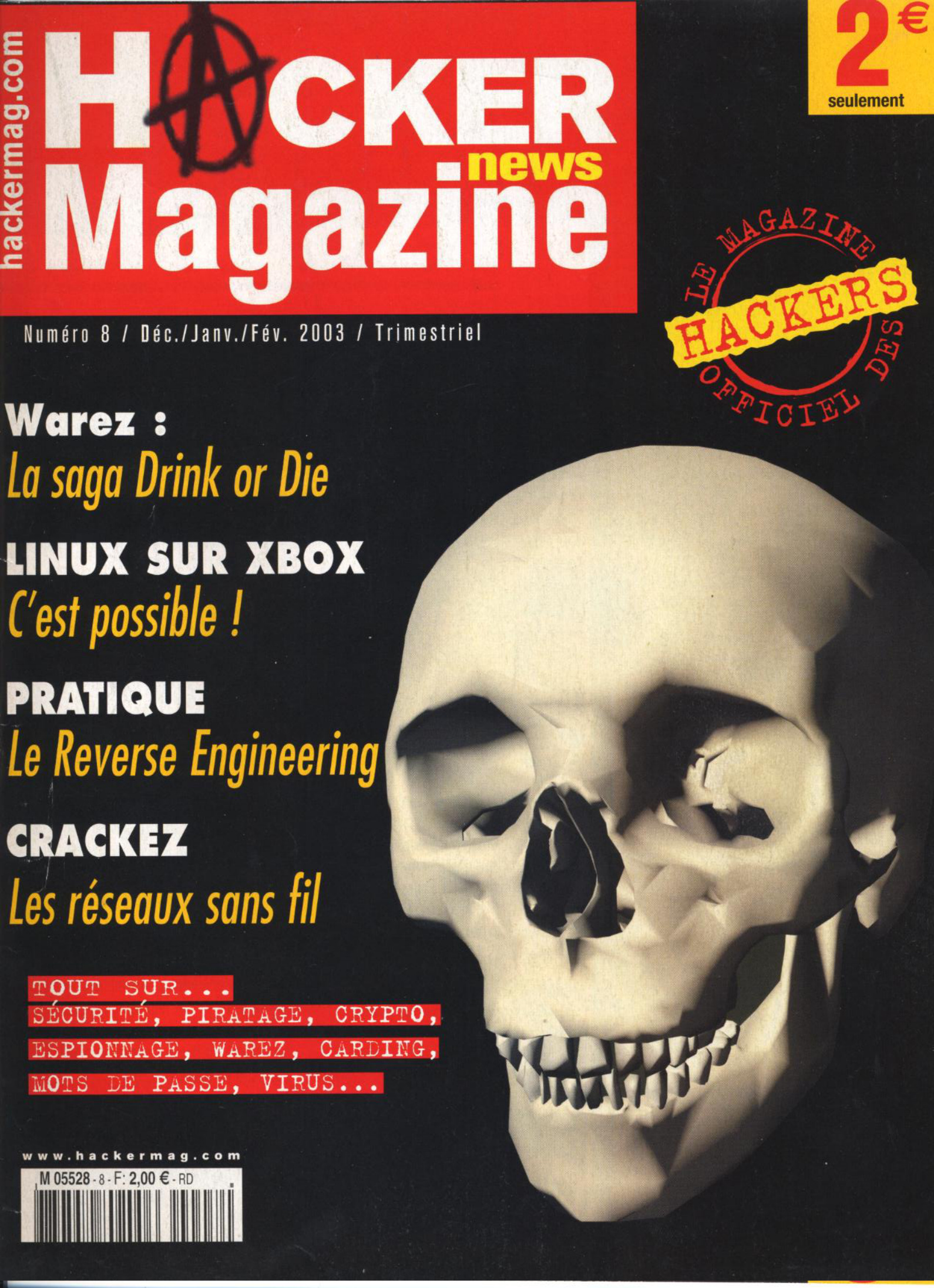 Première page de hackernewsmagazine numeroold08