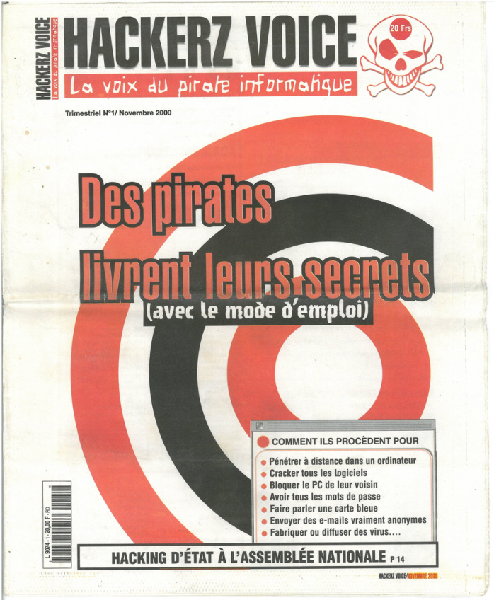 Première page de hackerzvoice numero01