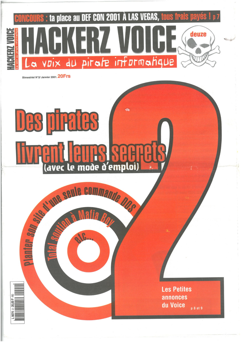 Première page de hackerzvoice numero02