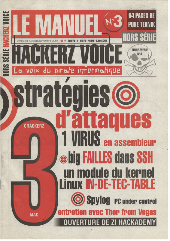 Première page de hackerzvoice numerohs03