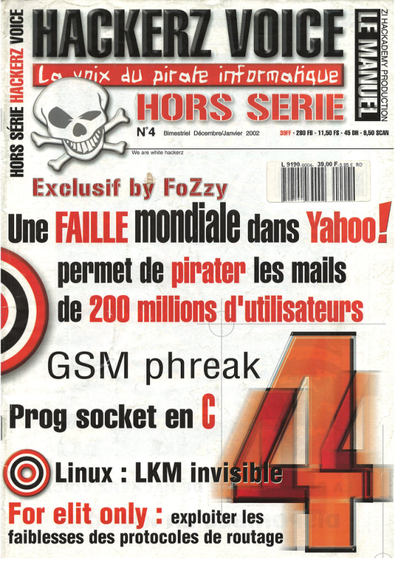 Première page de hackerzvoice numerohs04