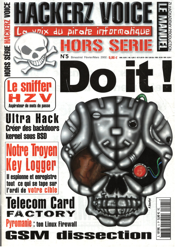Première page de hackerzvoice numerohs05