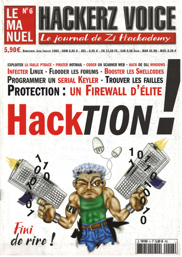 Première page de hackerzvoice numerohs06
