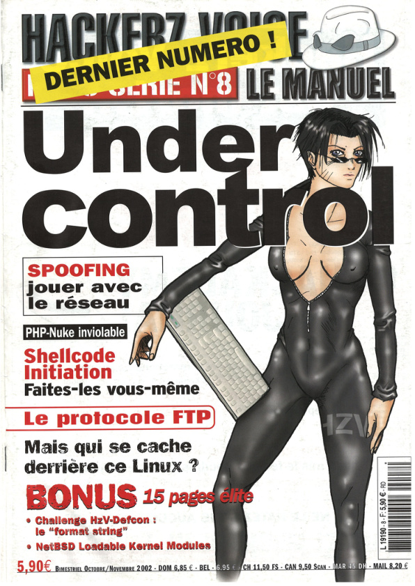 Première page de hackerzvoice numerohs08