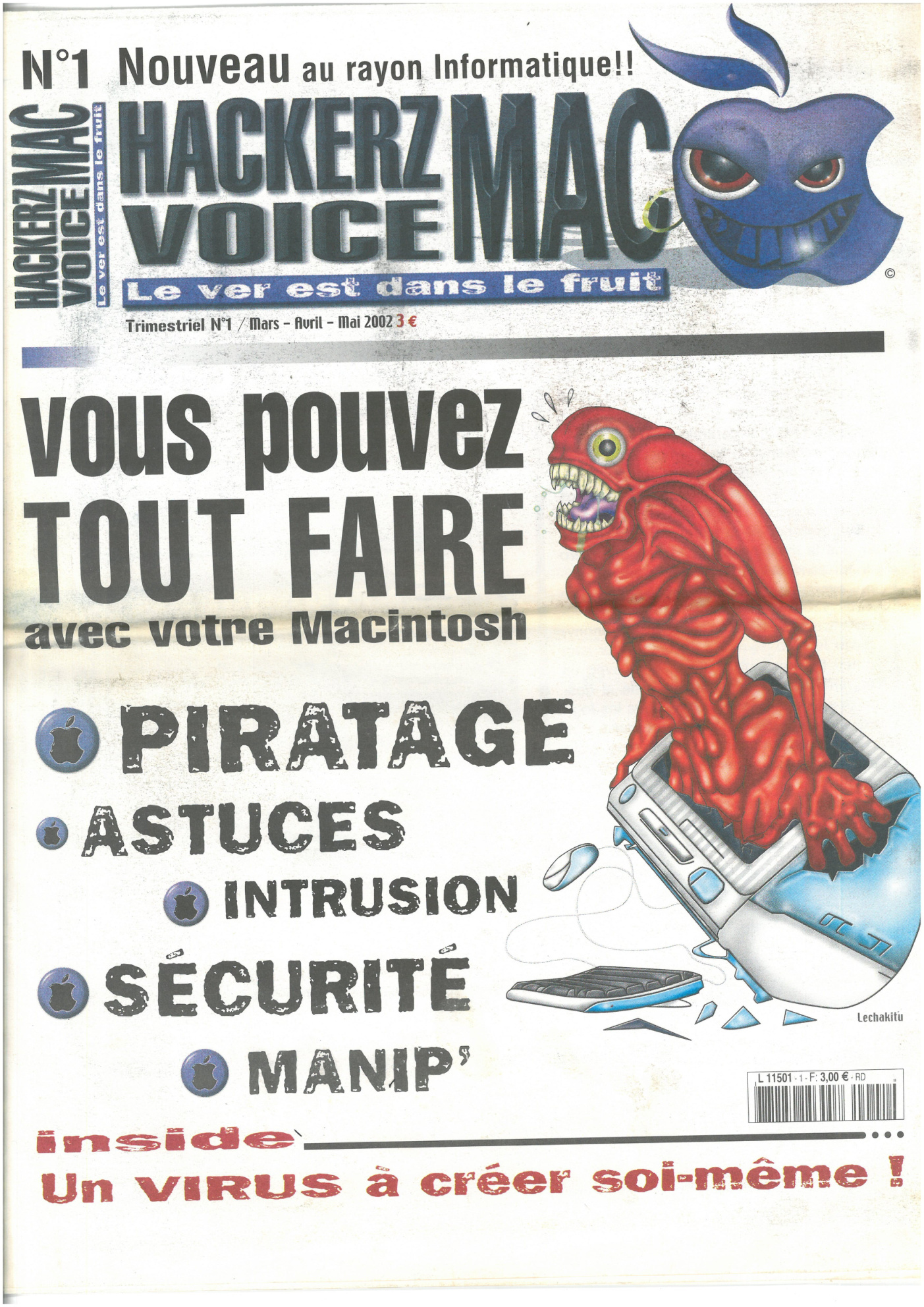 Première page de hackerzvoicemac numero01