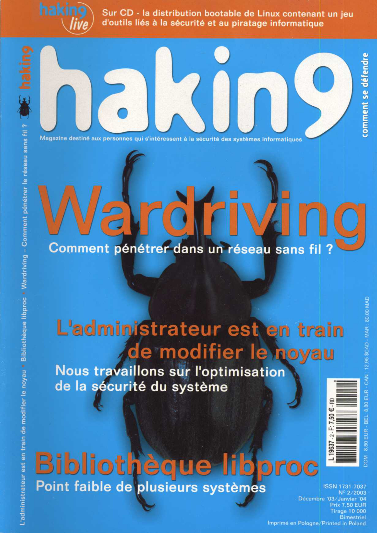 Première page de hackin9 numero02