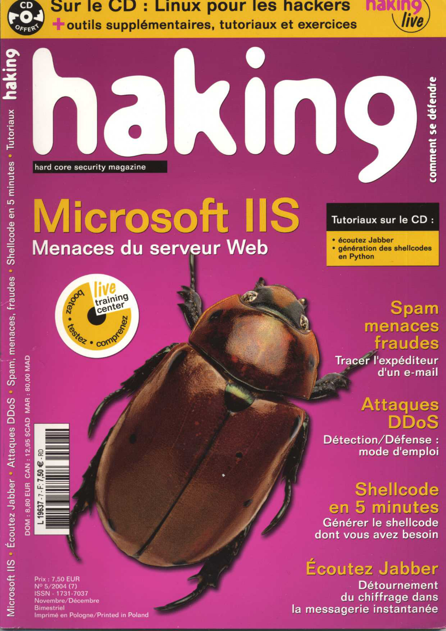 Première page de hackin9 numero07