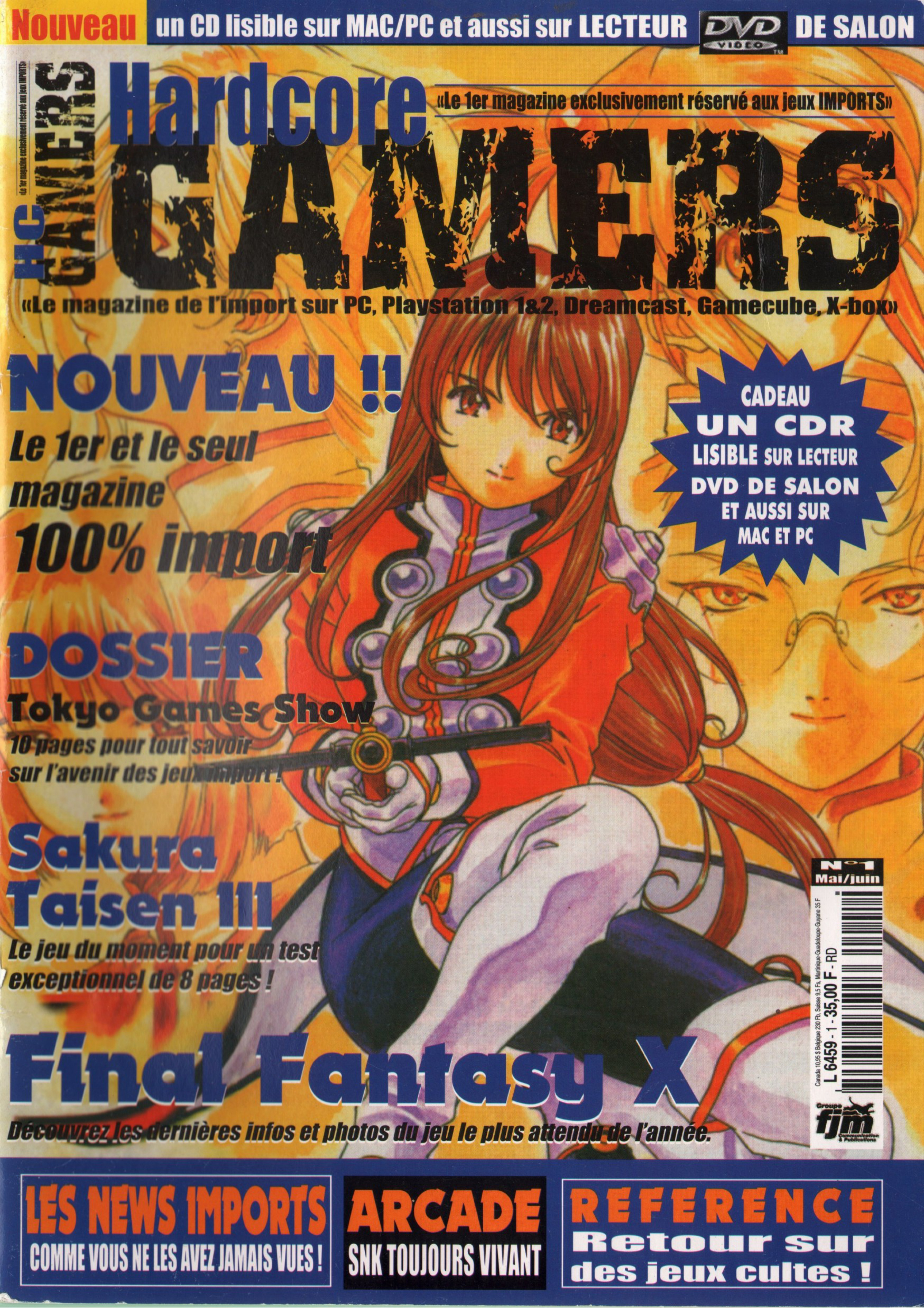 Première page de hardcoregamers numero01