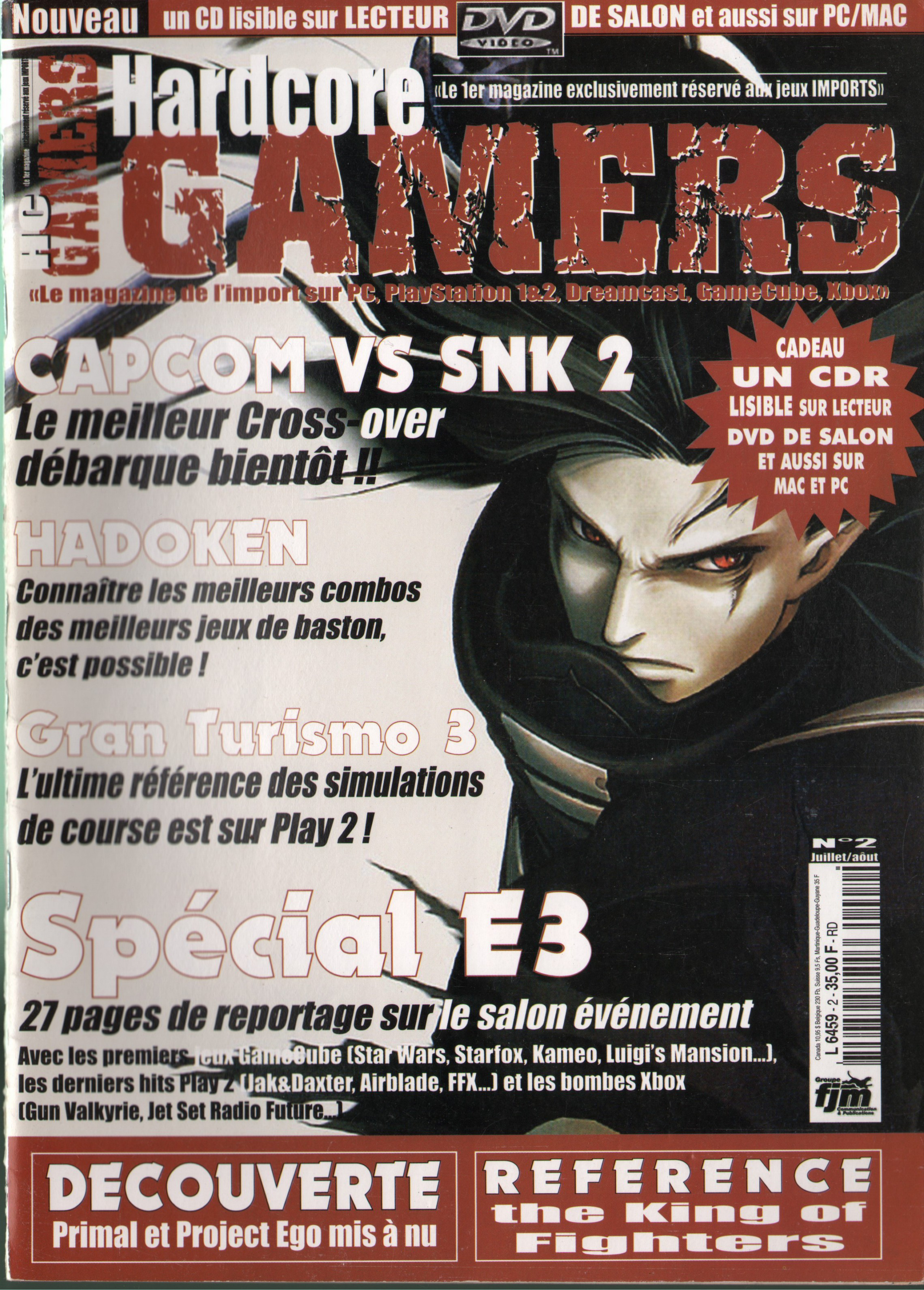 Première page de hardcoregamers numero02