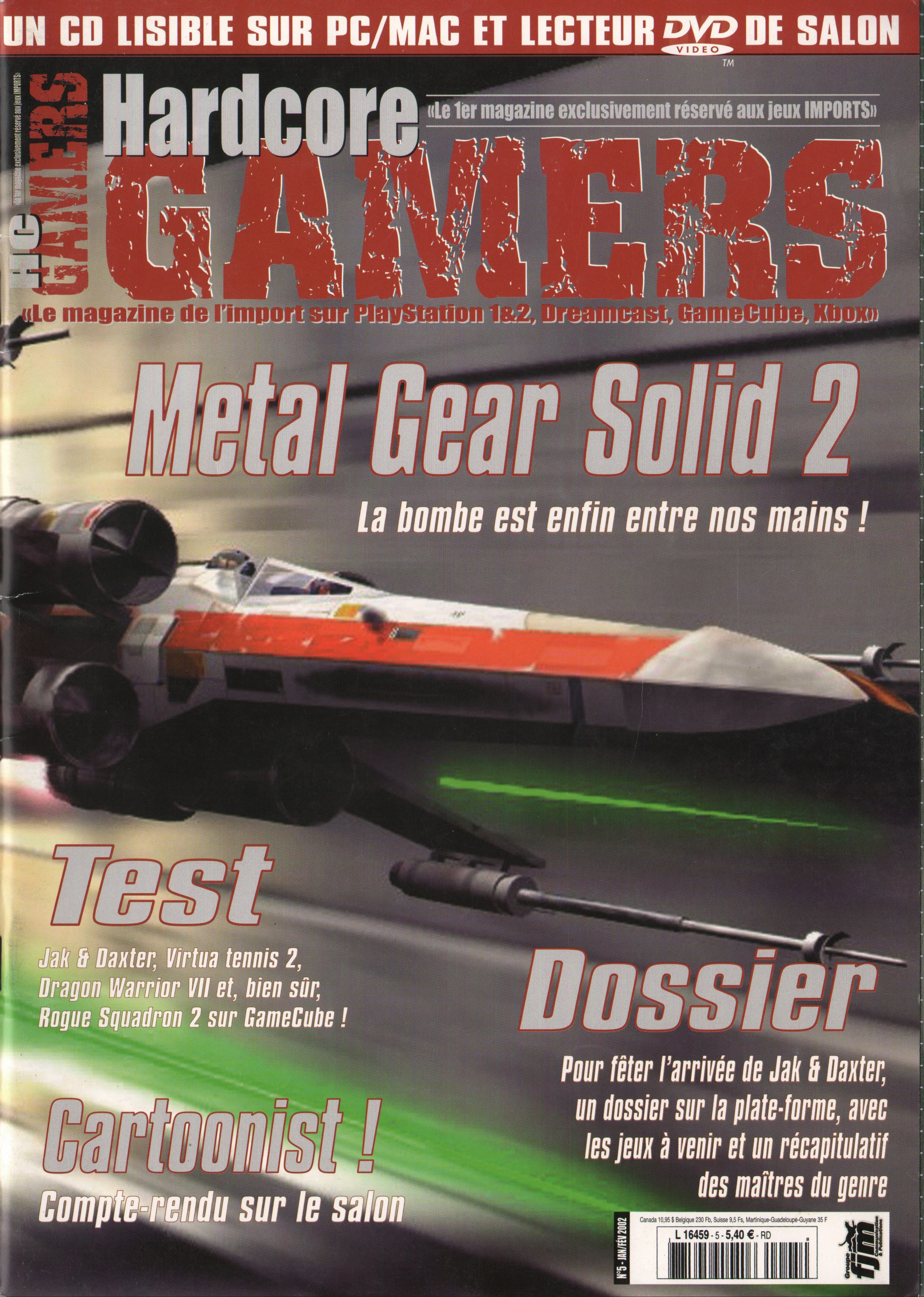 Première page de hardcoregamers numero05