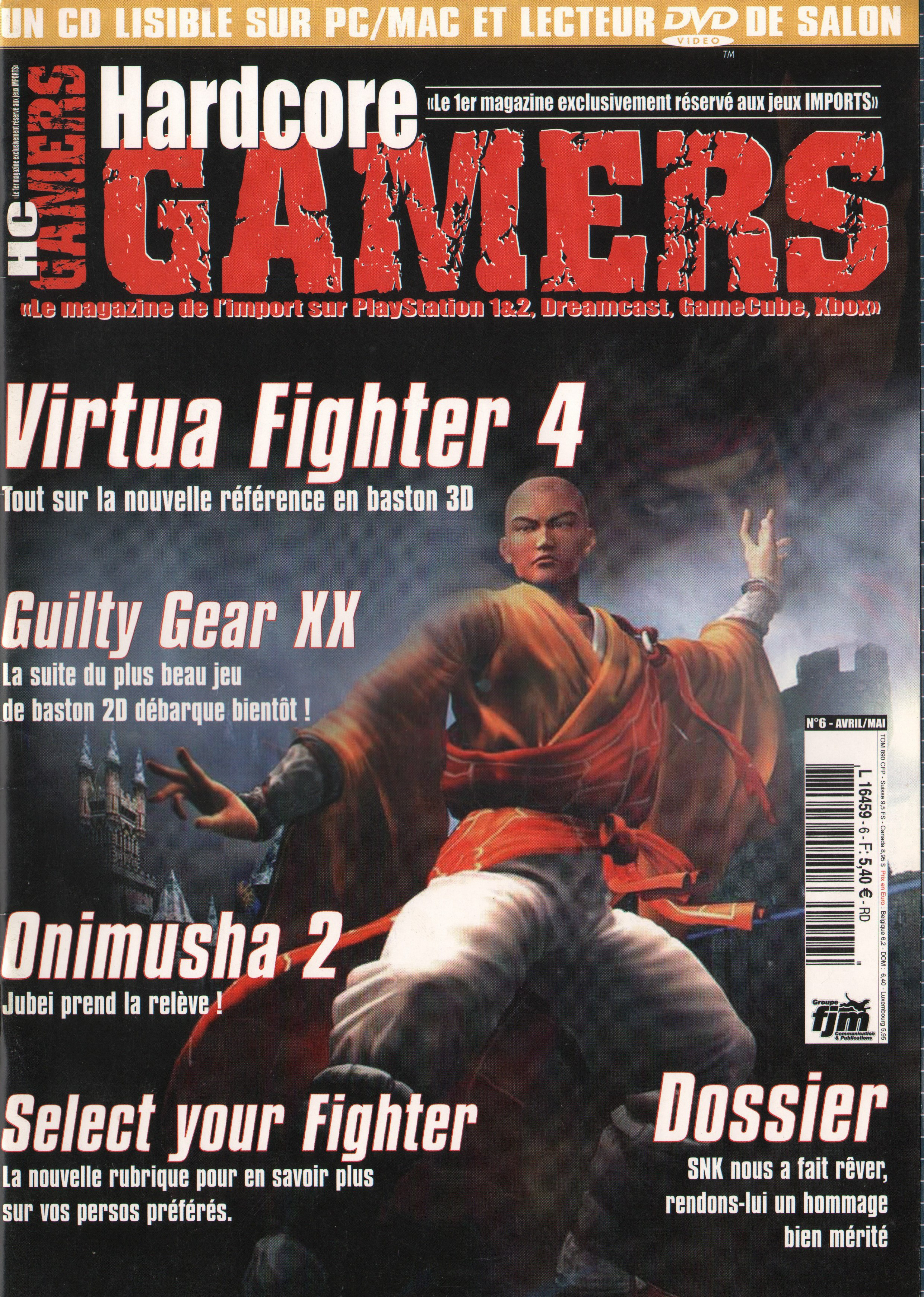 Première page de hardcoregamers numero06