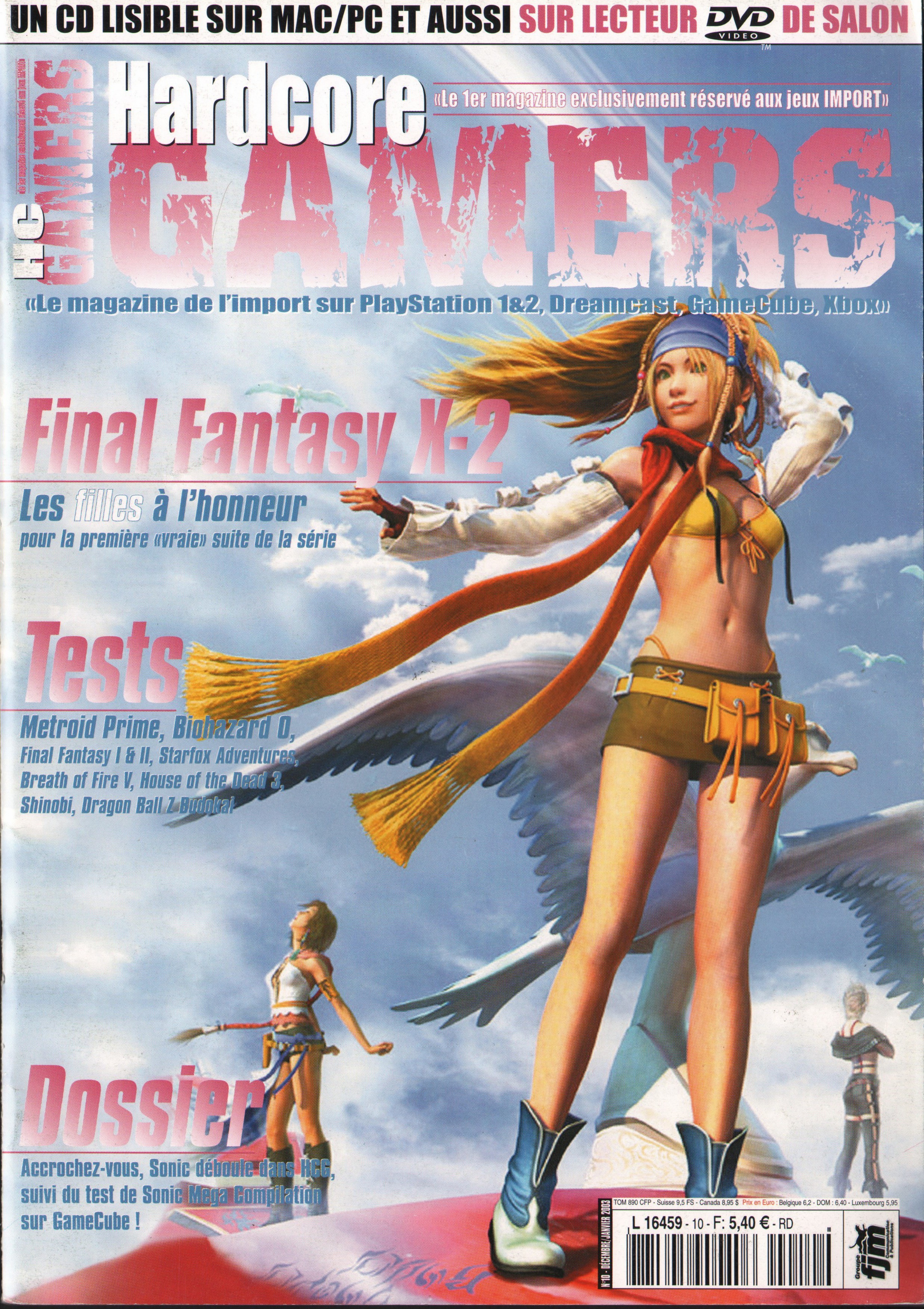 Première page de hardcoregamers numero10