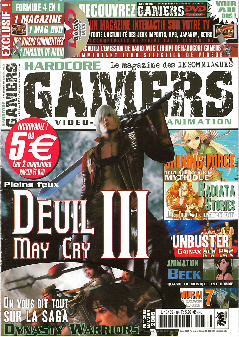Première page de hardcoregamers numero19