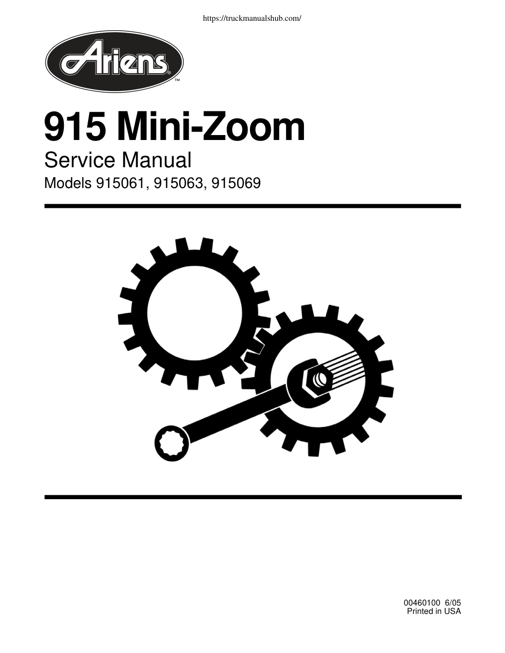 Première page de Service Manual