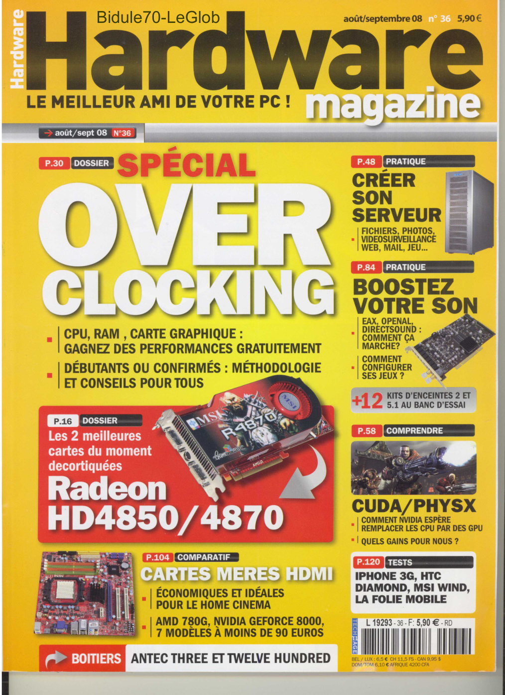 Première page de hardwaremagazine numero36