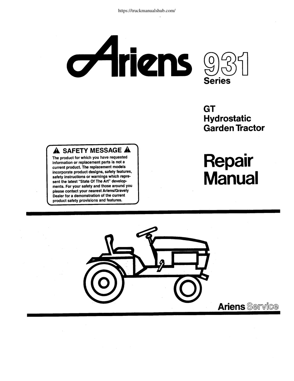 Première page de A SAFETY MESSAGE A