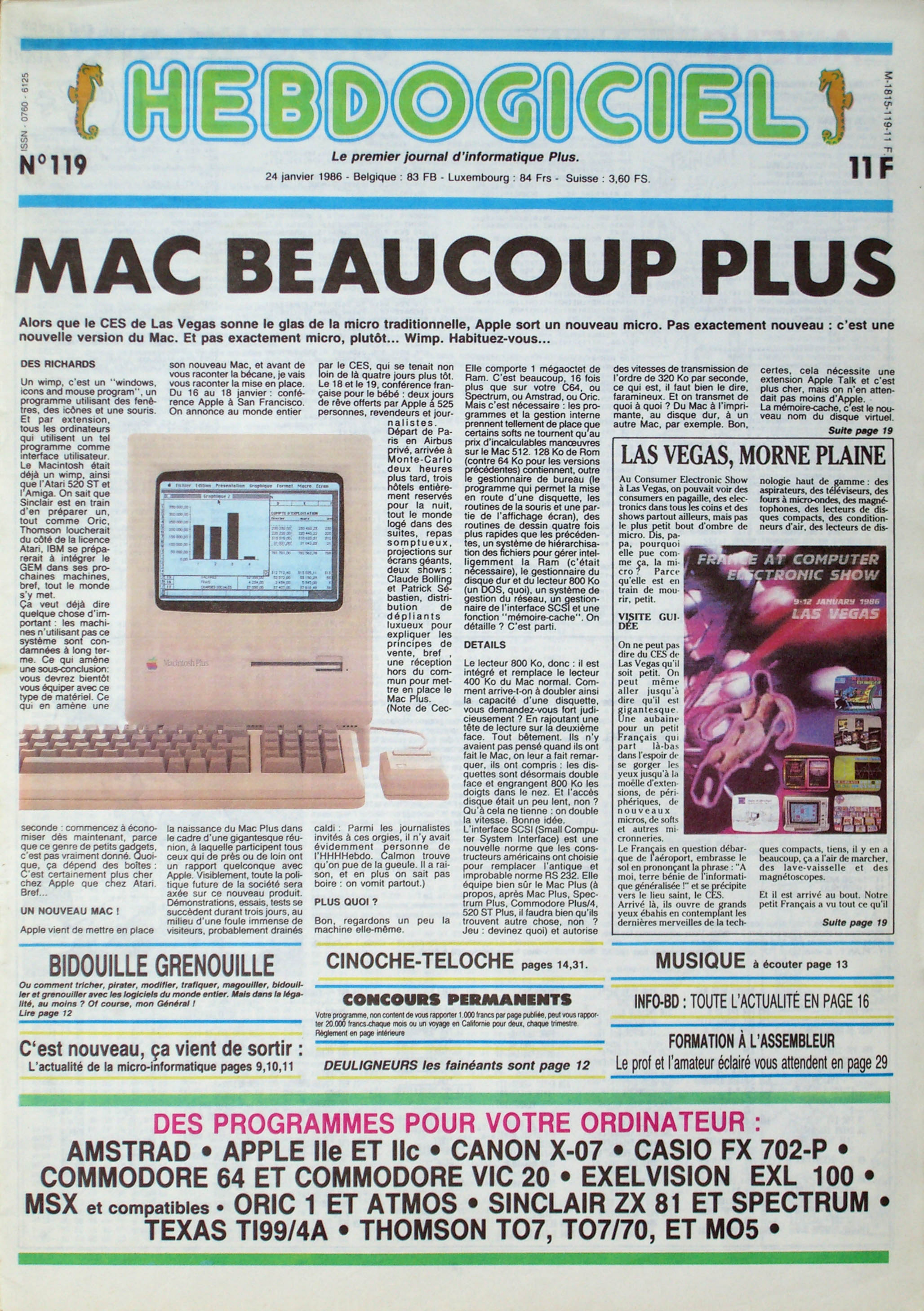 Première page de hebdogiciel numero119