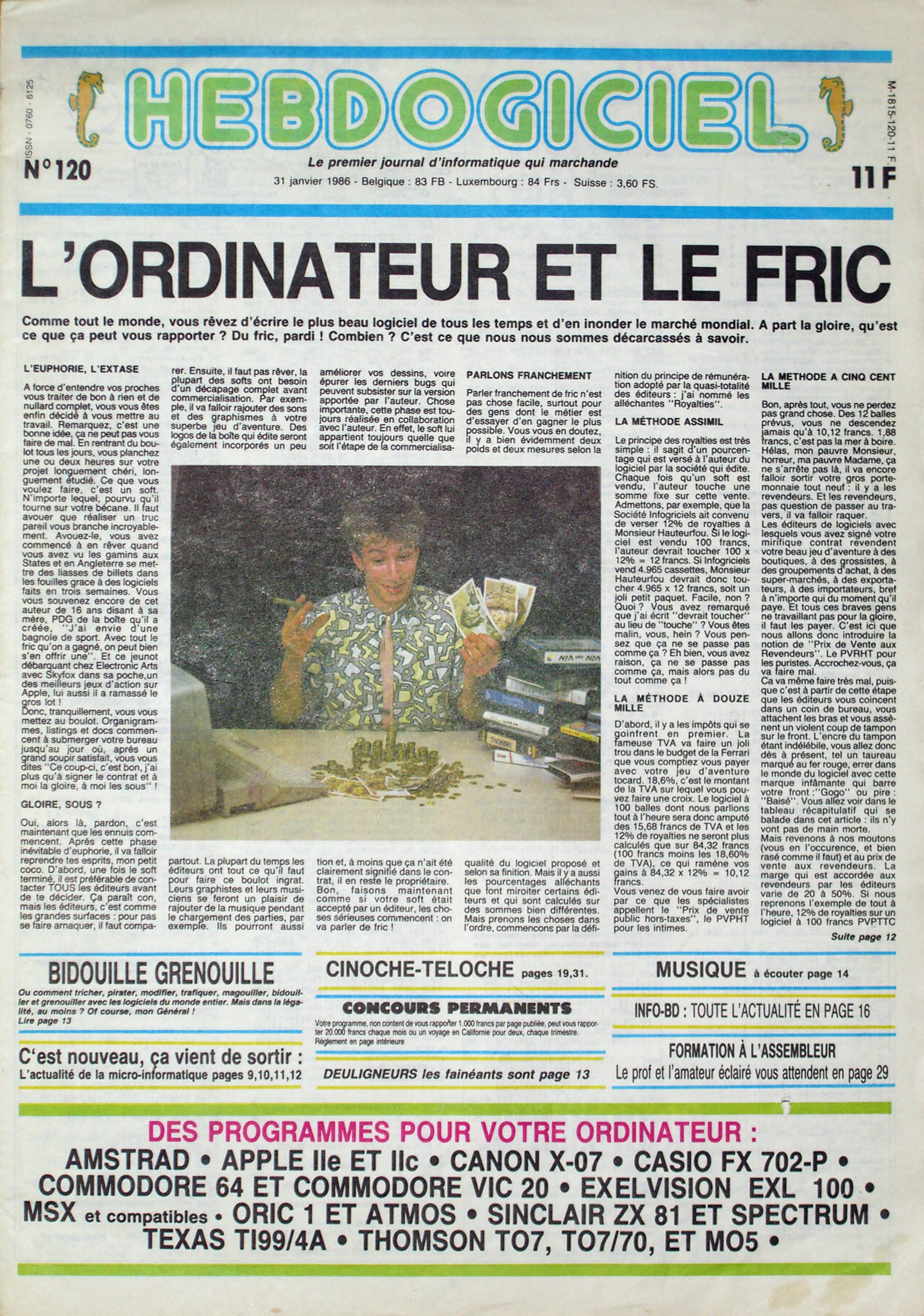 Première page de hebdogiciel numero120