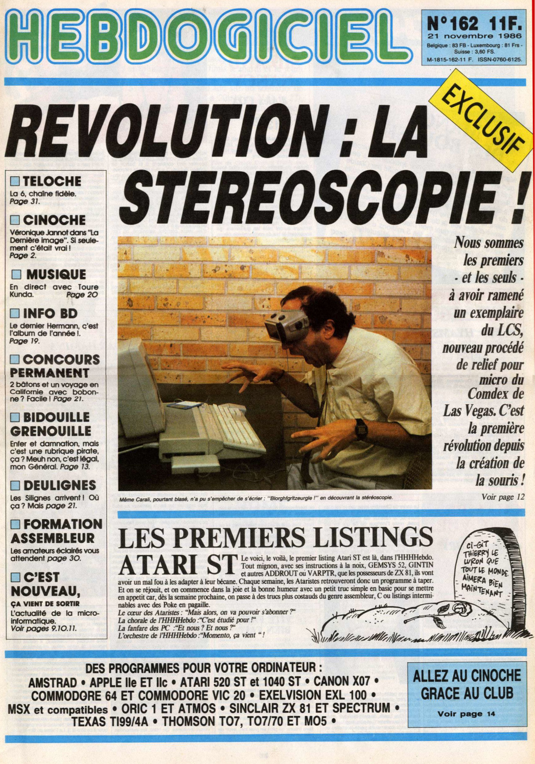 Première page de hebdogiciel numero162