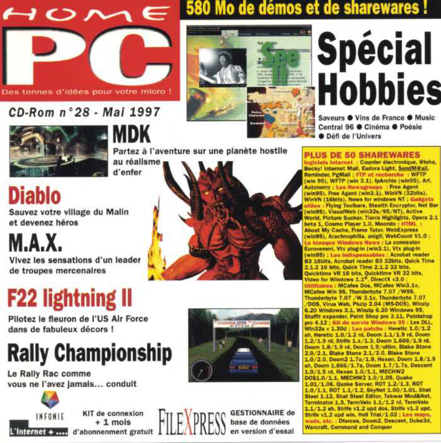 Première page de homepc numerocd28