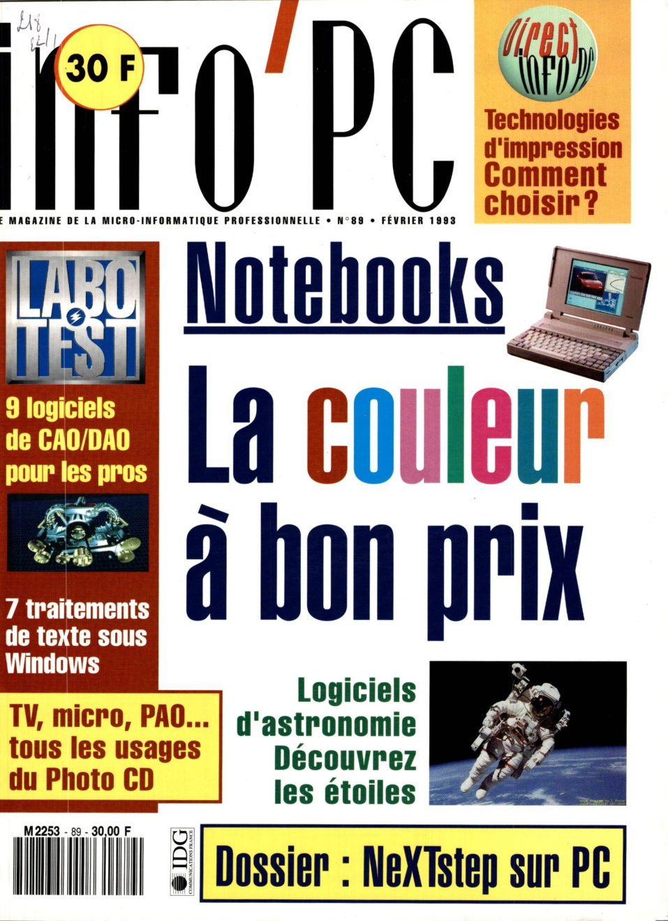 Première page de infopc numero089