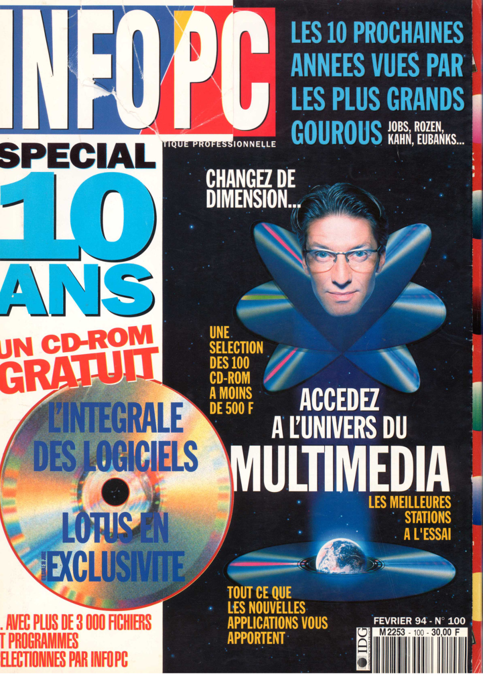 Première page de infopc numero100