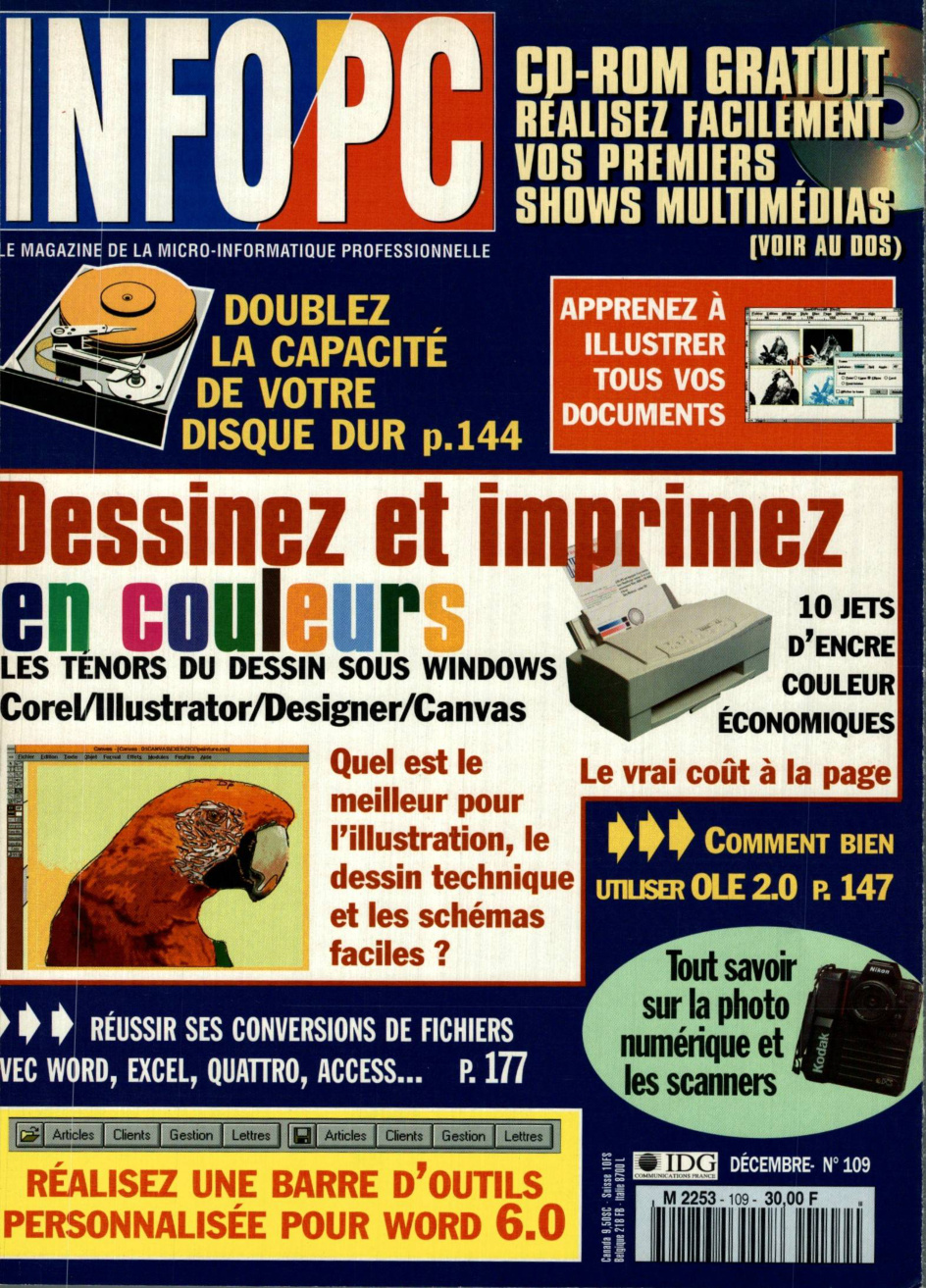 Première page de infopc numero109