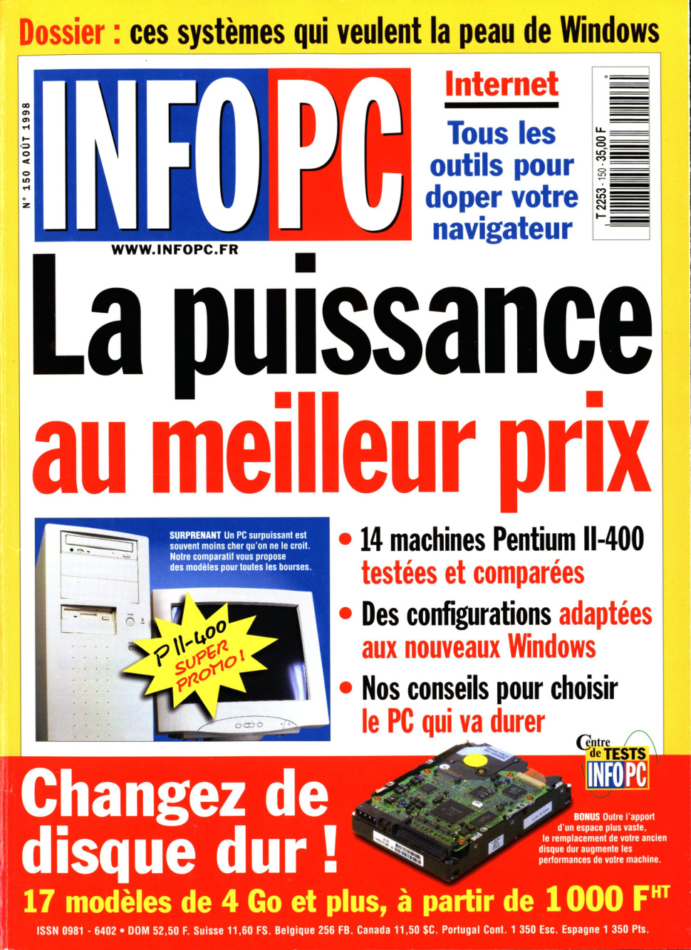 Première page de infopc numero150