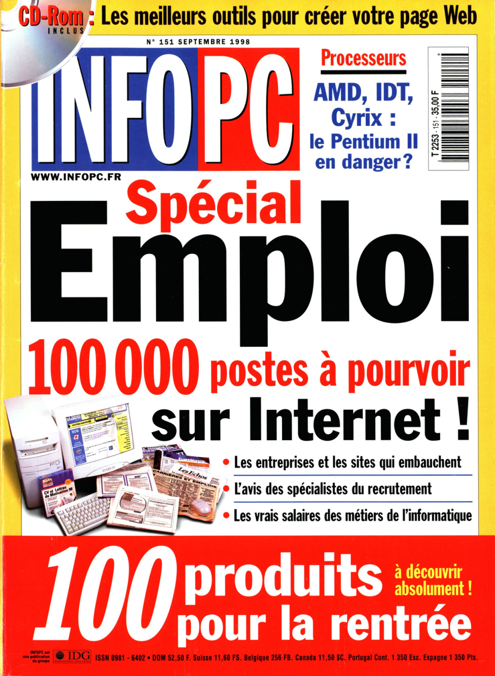 Première page de infopc numero151
