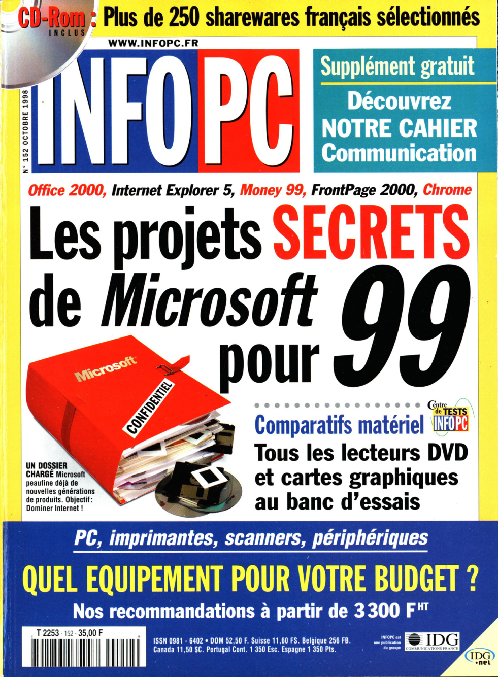 Première page de infopc numero152
