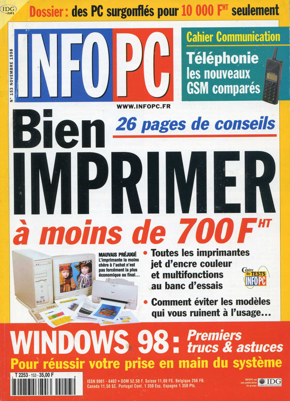 Première page de infopc numero153