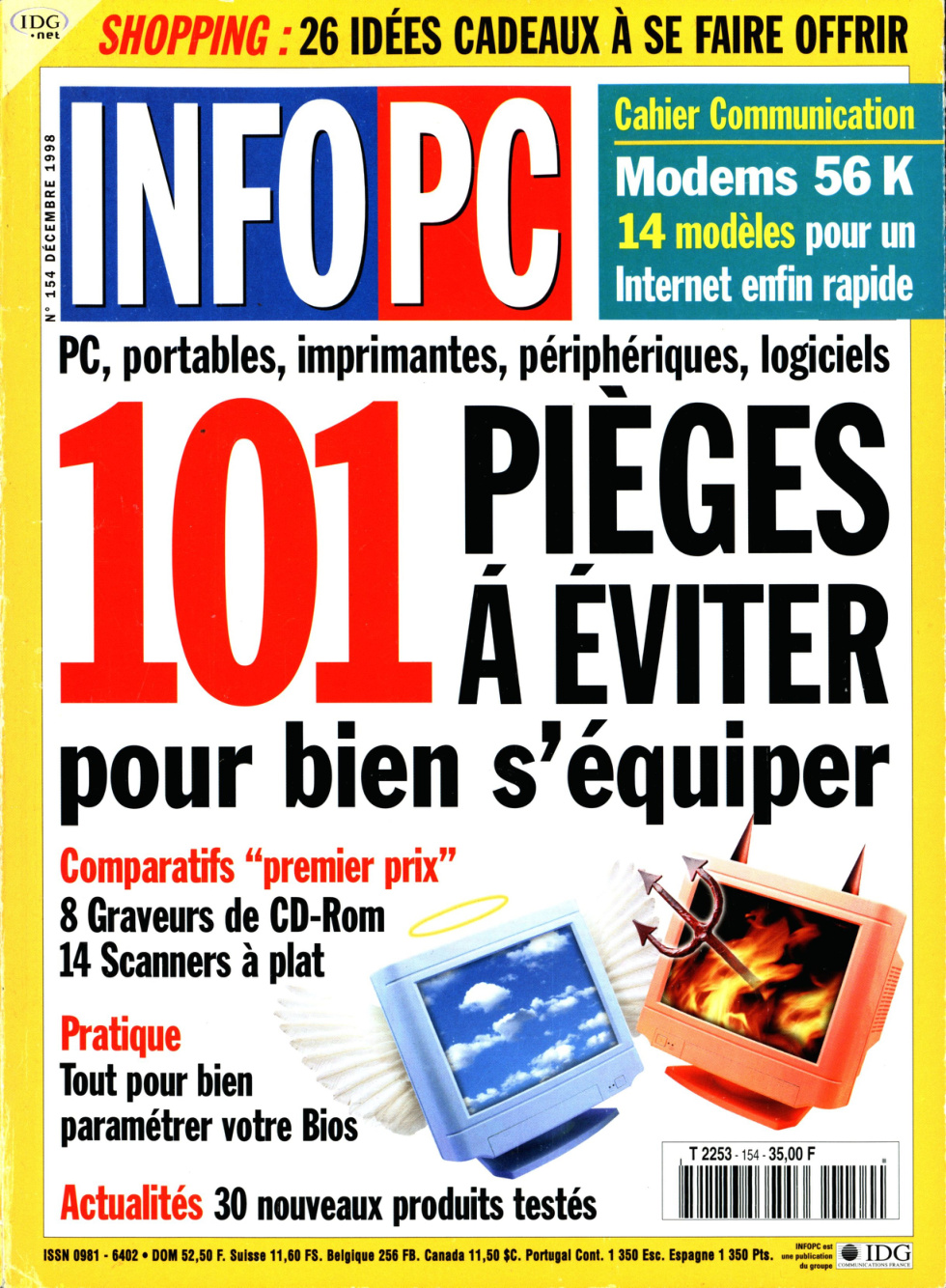 Première page de infopc numero154
