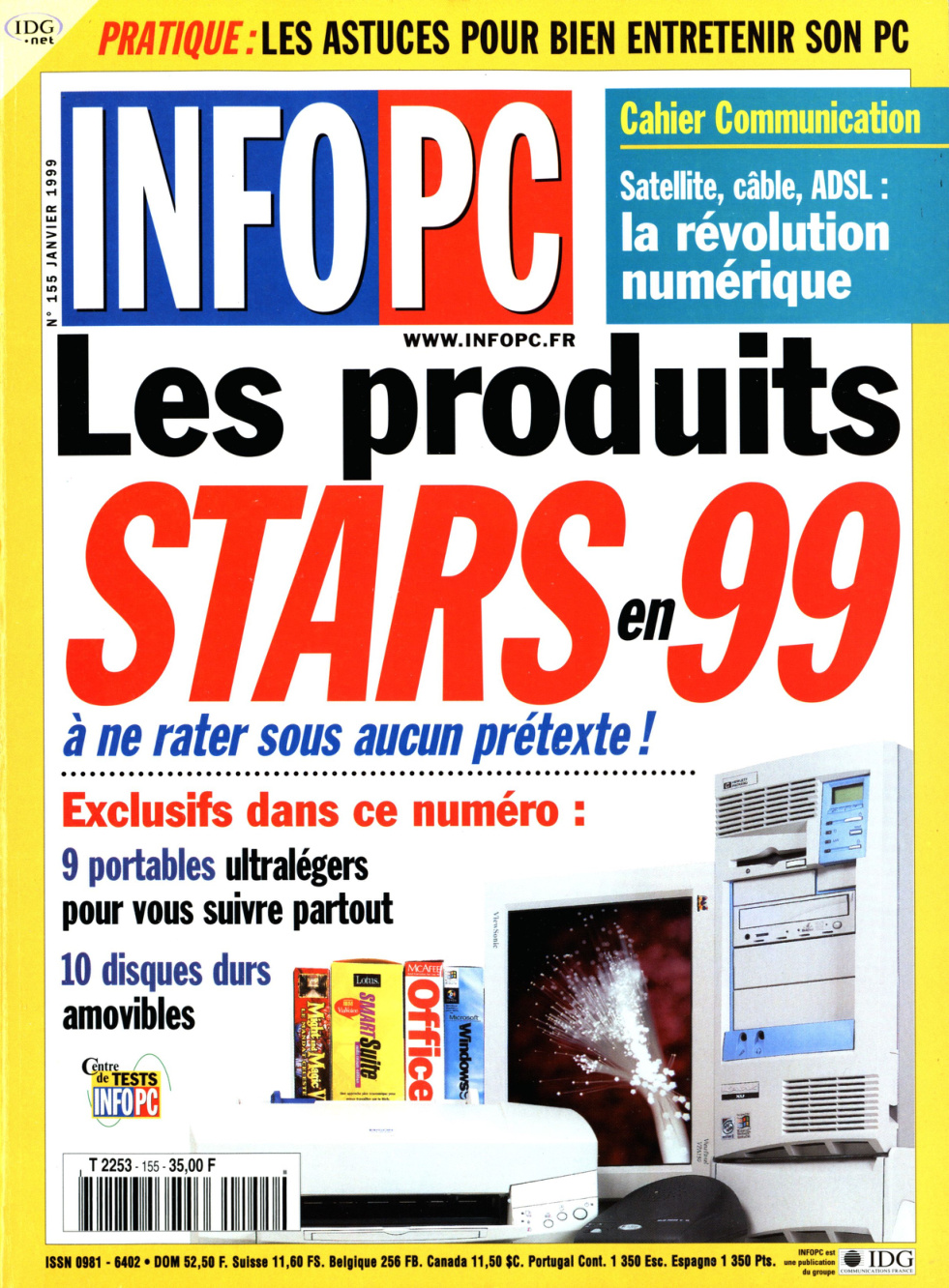 Première page de infopc numero155