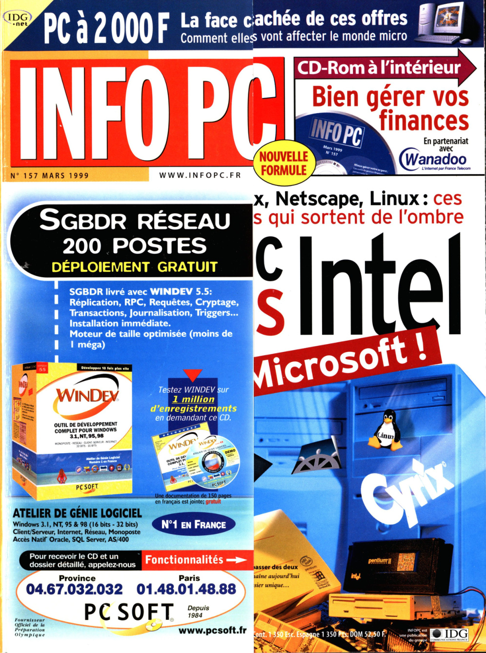 Première page de infopc numero157