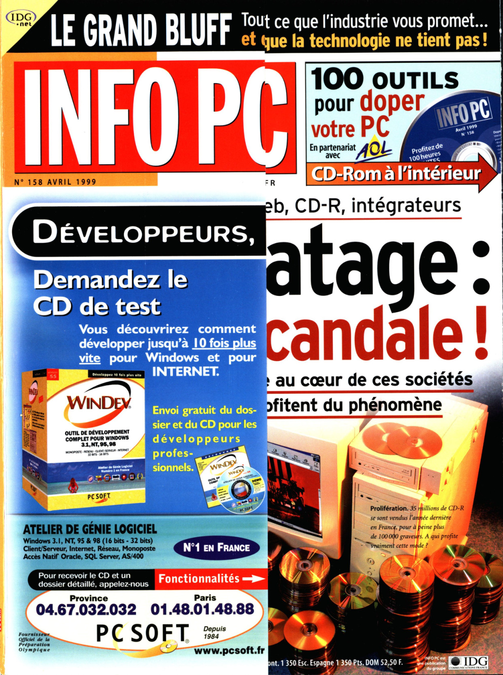 Première page de infopc numero158