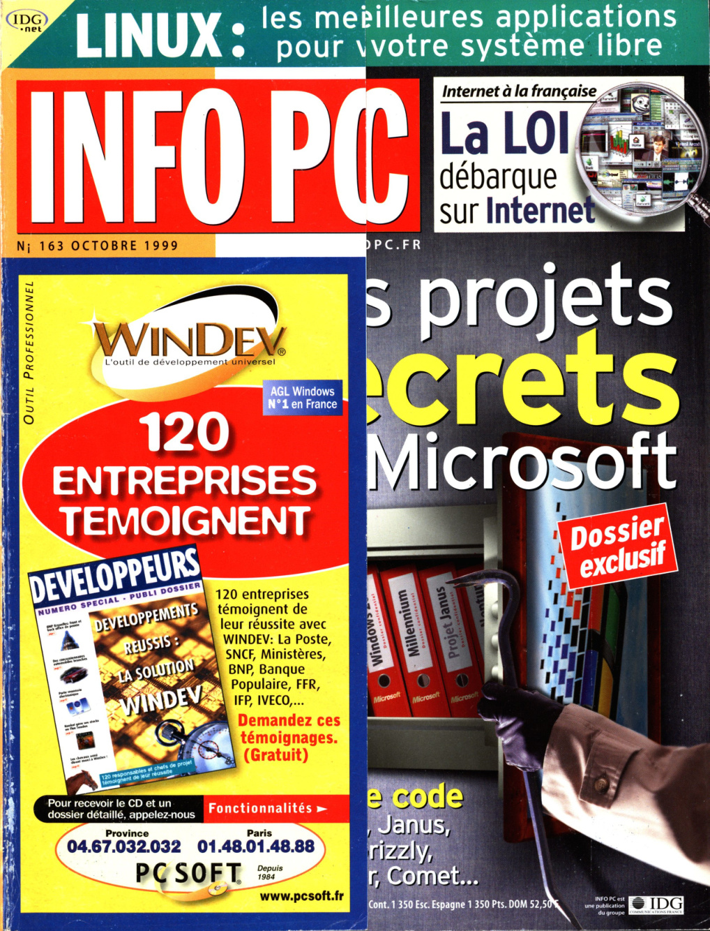Première page de infopc numero163