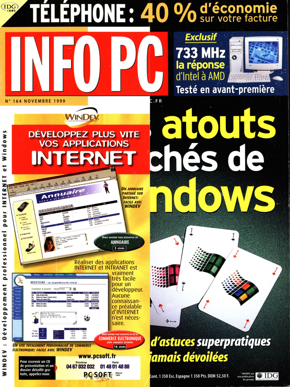 Première page de infopc numero164