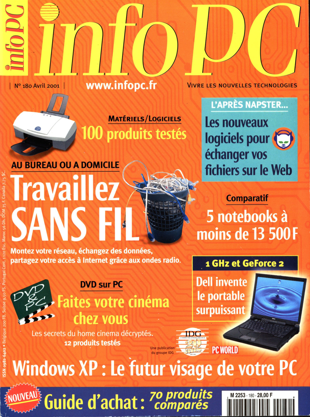 Première page de infopc numero180