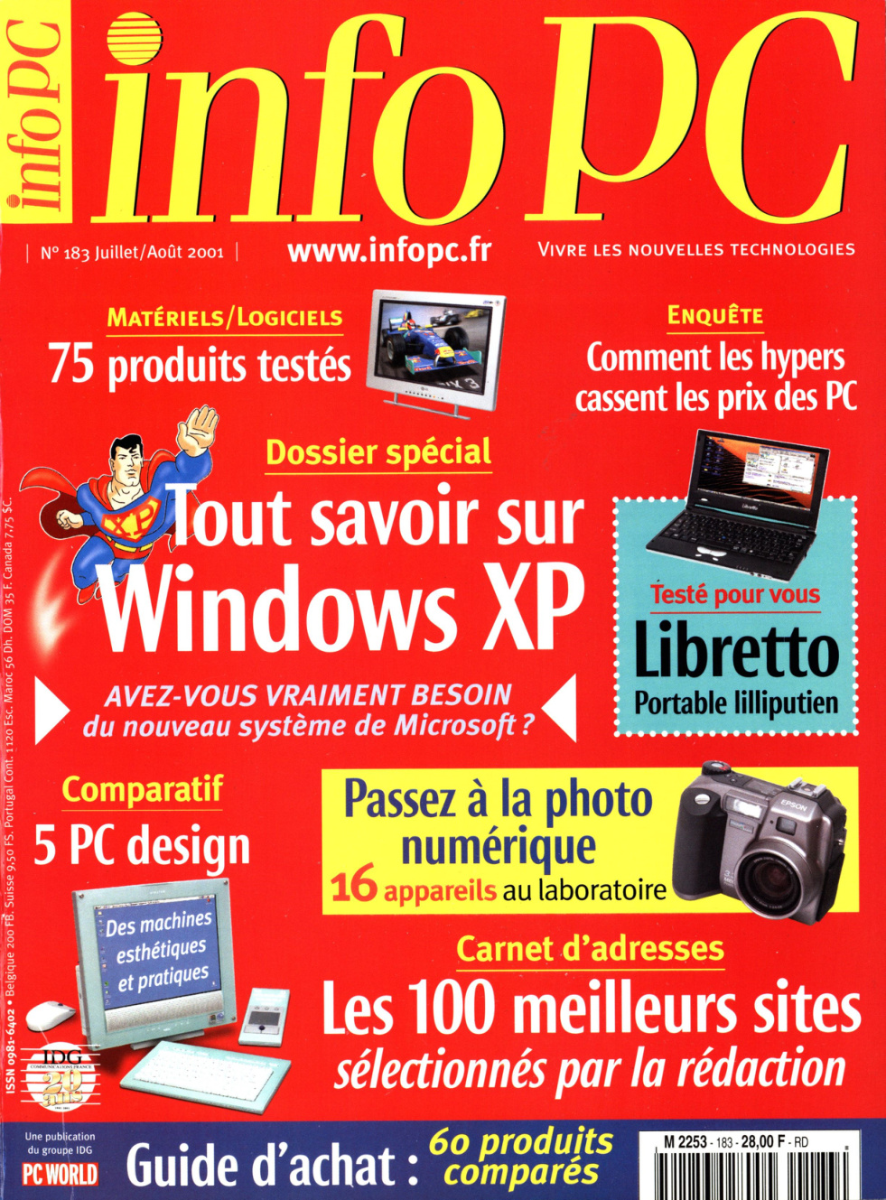 Première page de infopc numero183