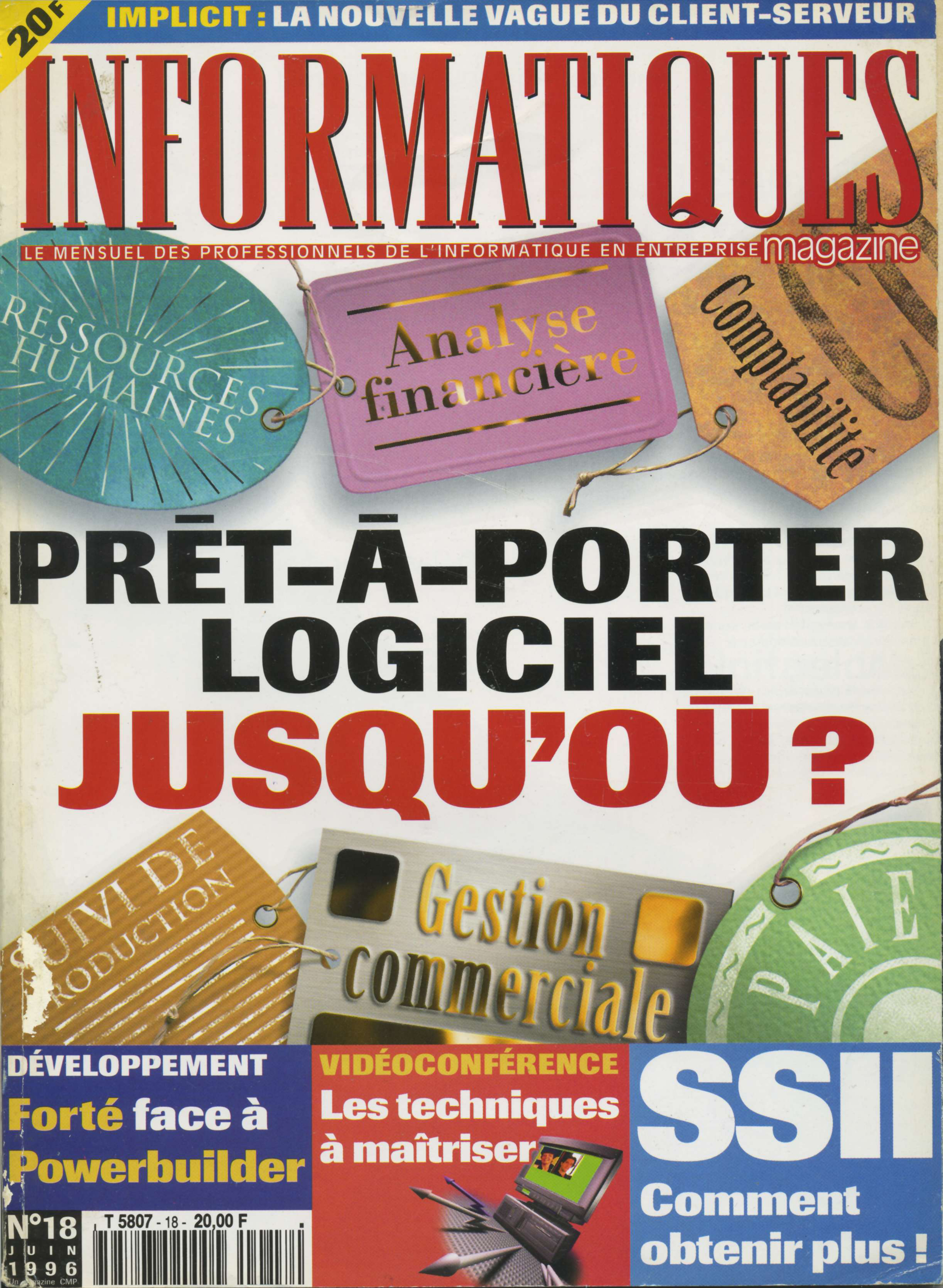 Première page de informatiquesmagazine numero18