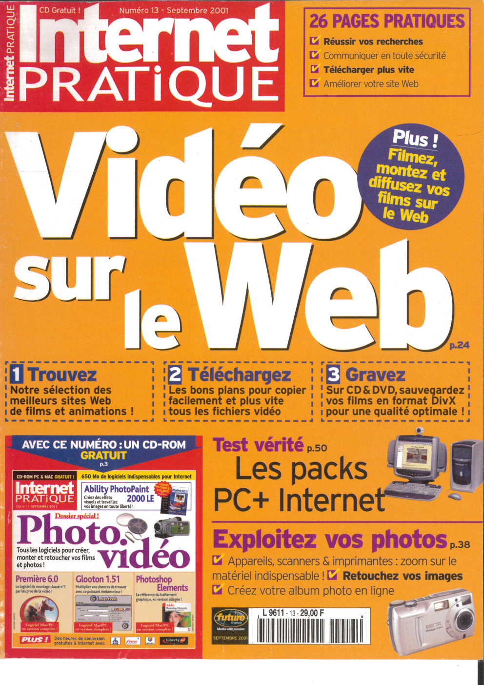 Première page de internetpratique numero013