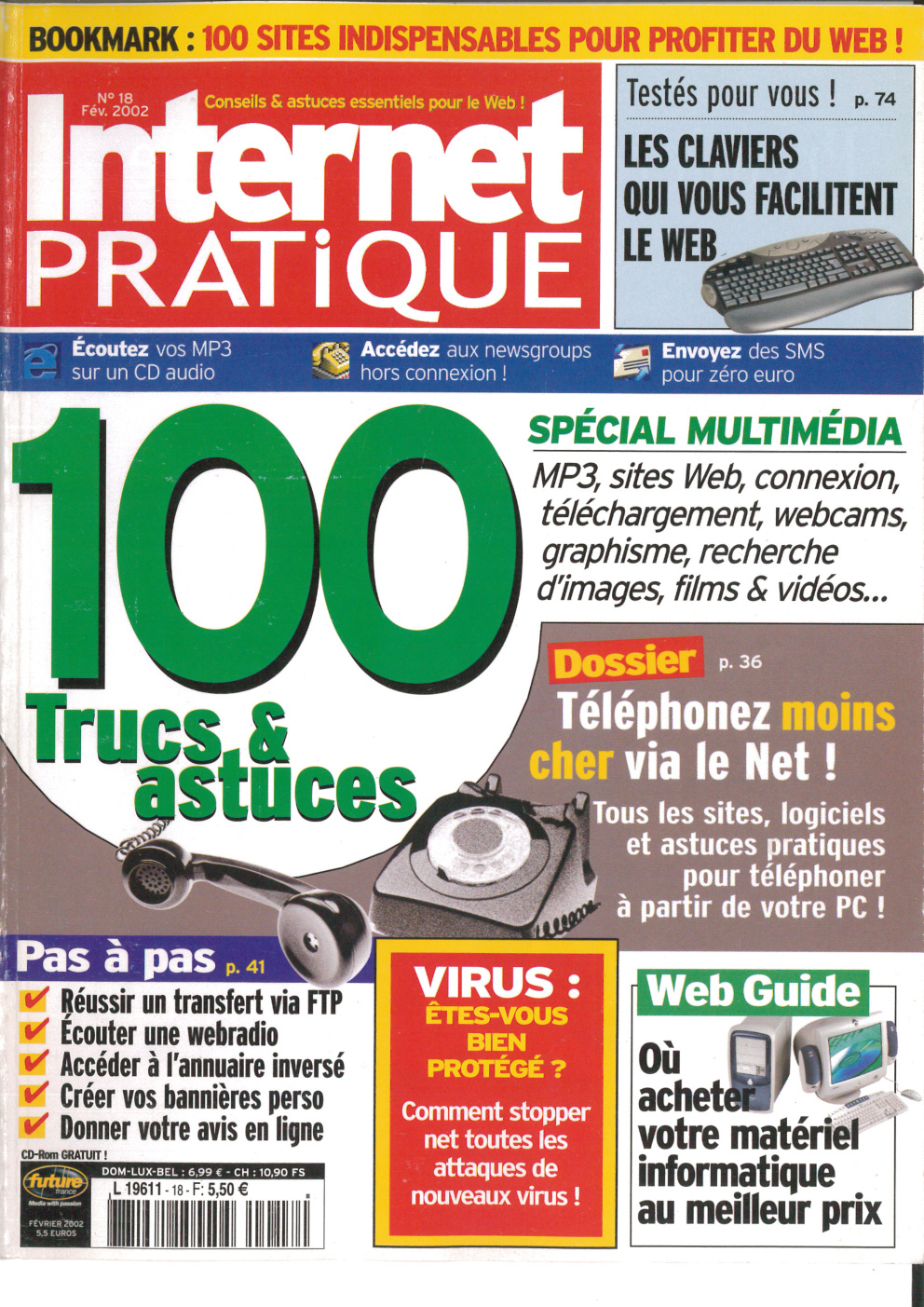 Première page de internetpratique numero018