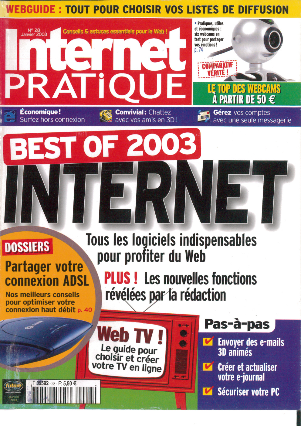 Première page de internetpratique numero028
