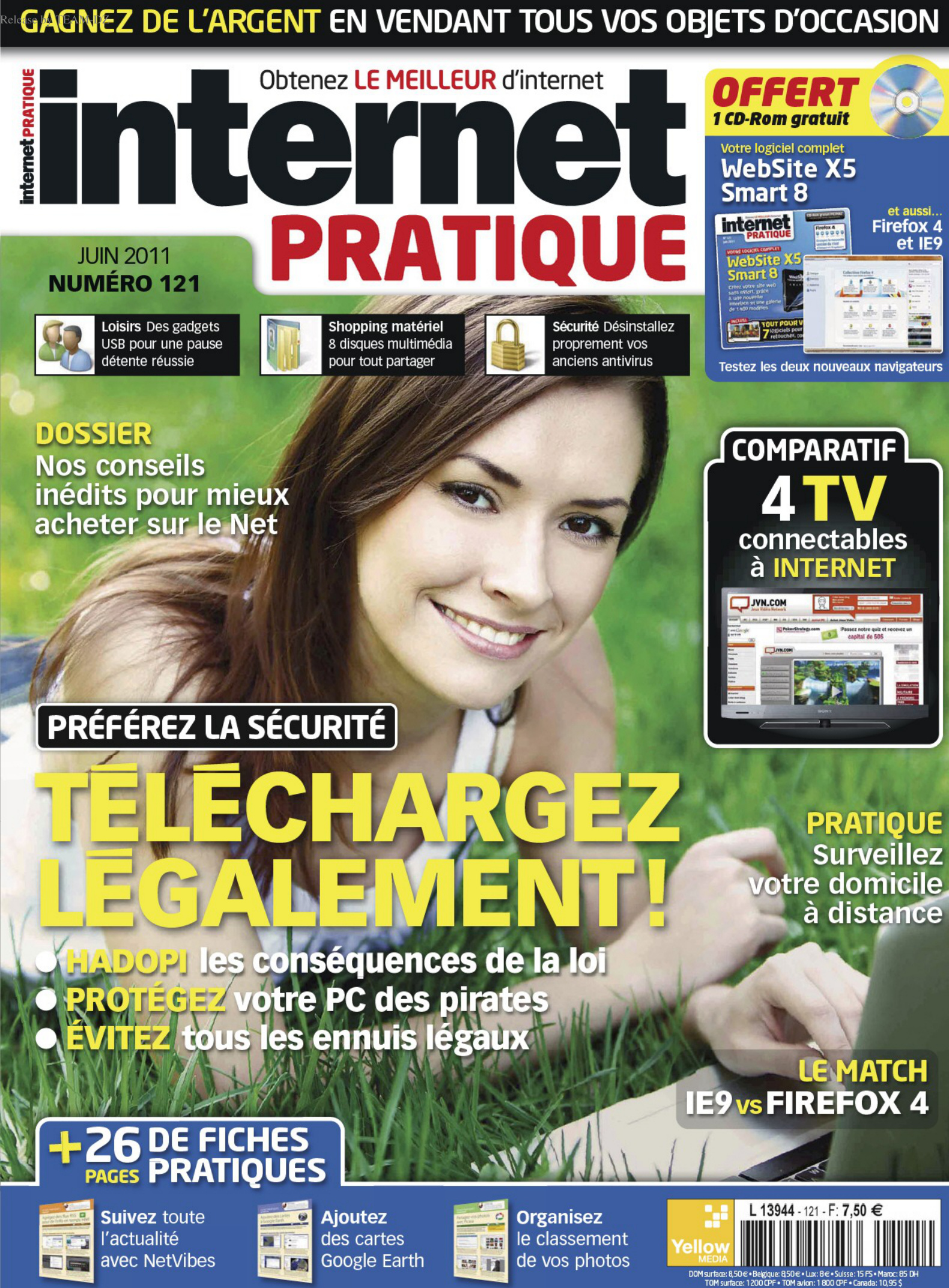 Première page de internetpratique numero121