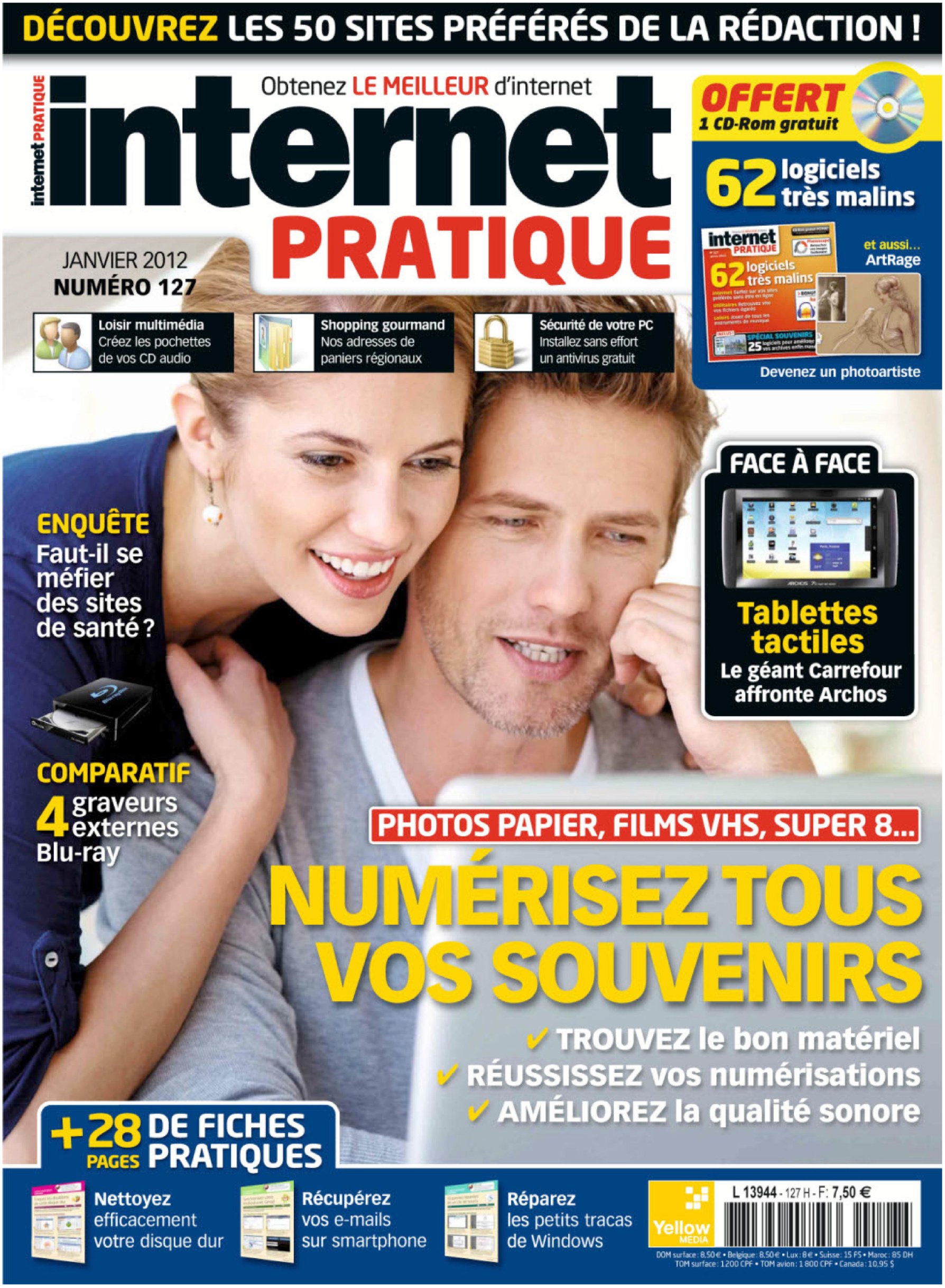 Première page de internetpratique numero127