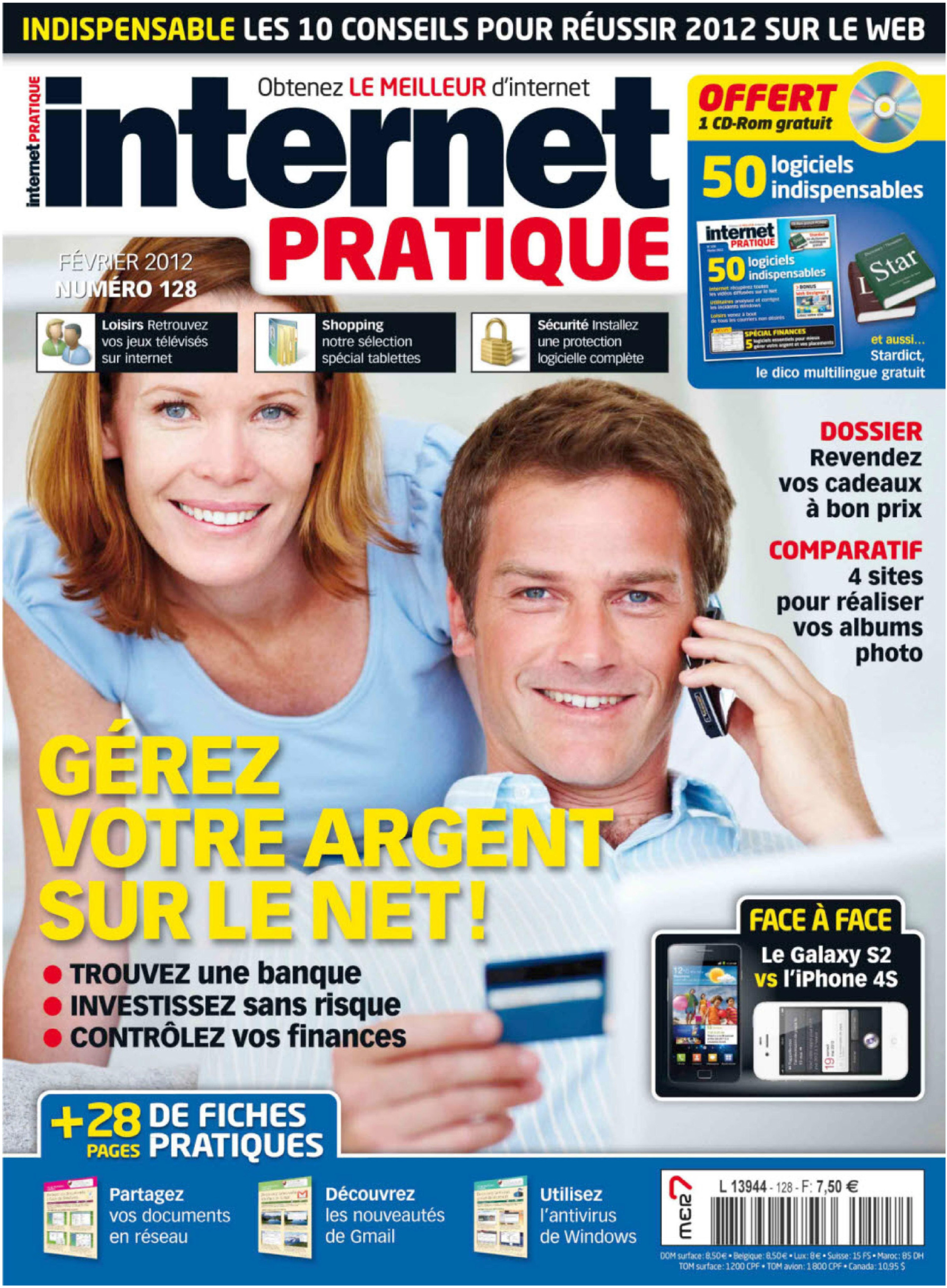 Première page de internetpratique numero128