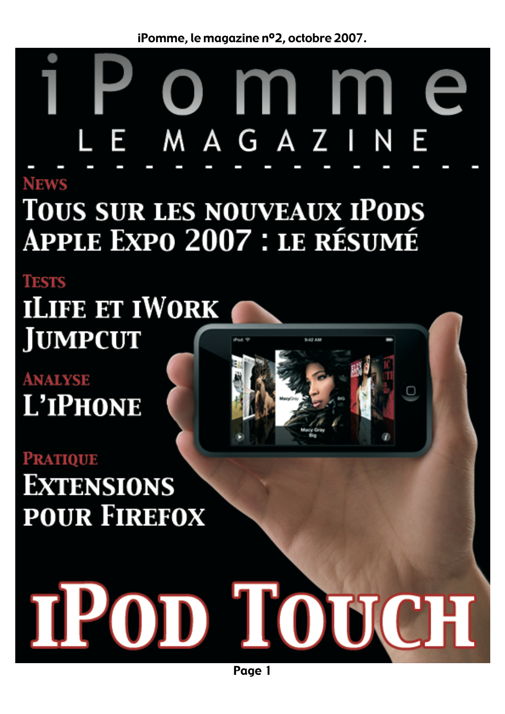Première page de ipomme numero02