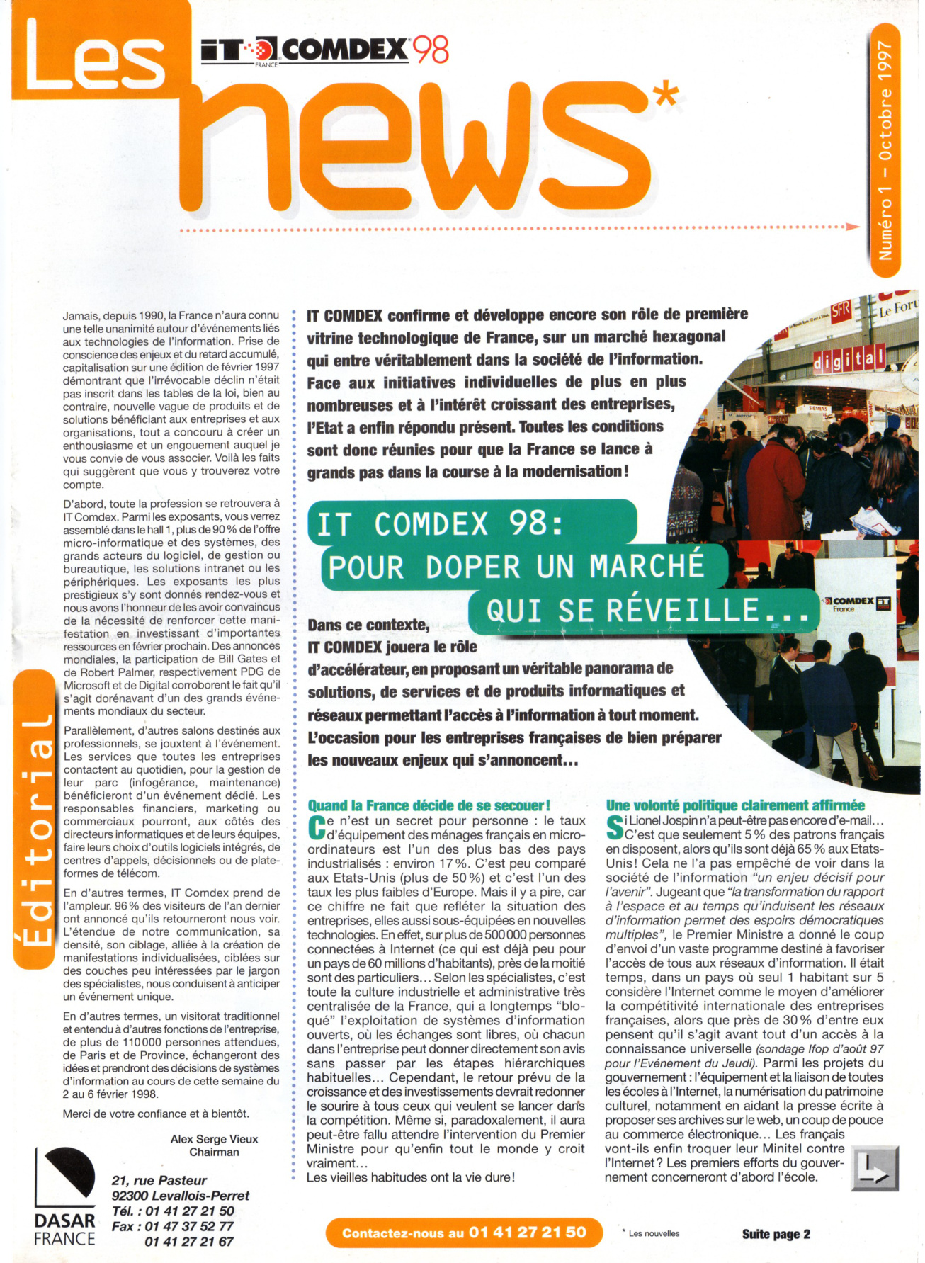 Première page de itcomdex98 numero01