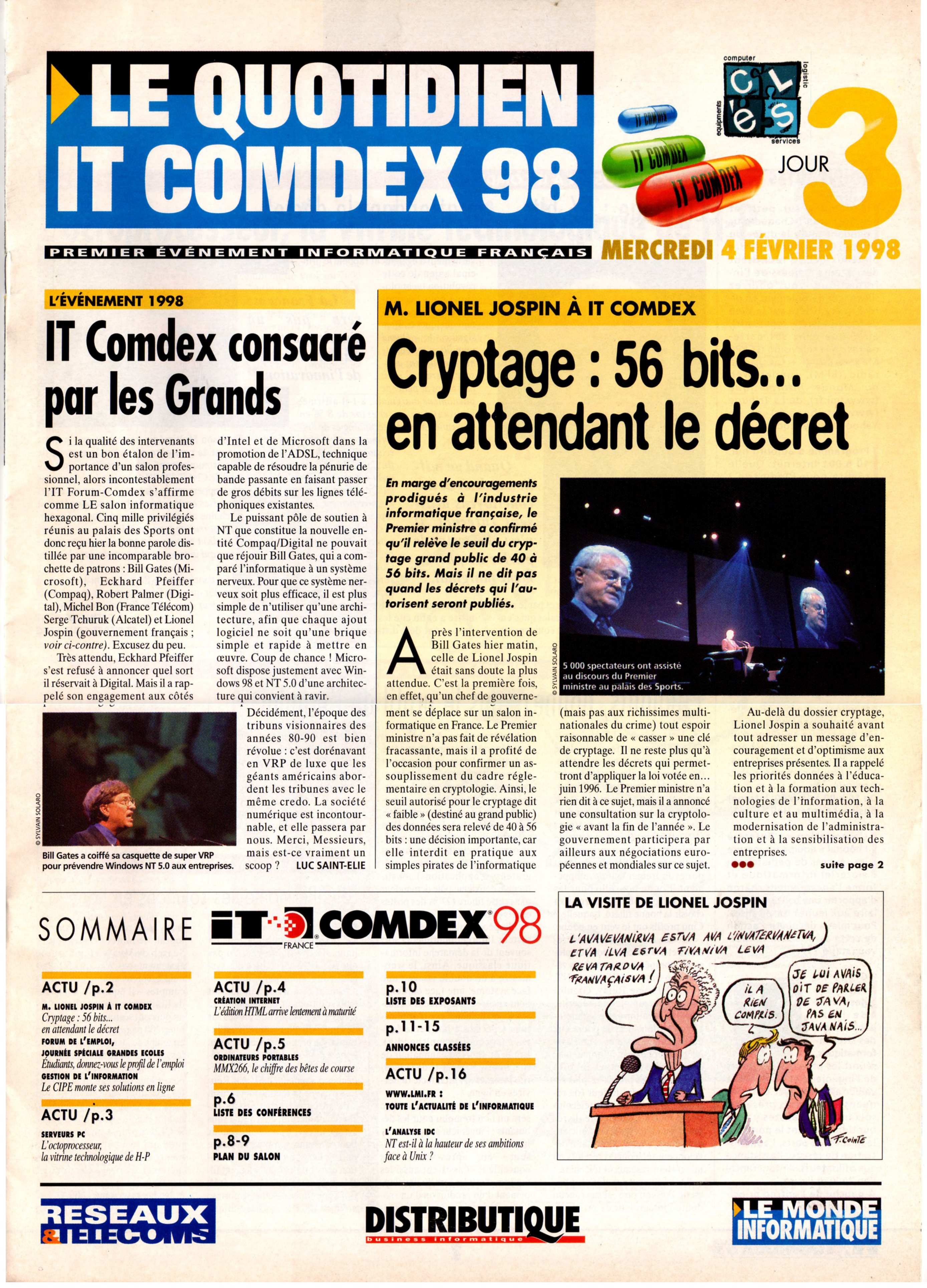 Première page de itcomdex98 numero03